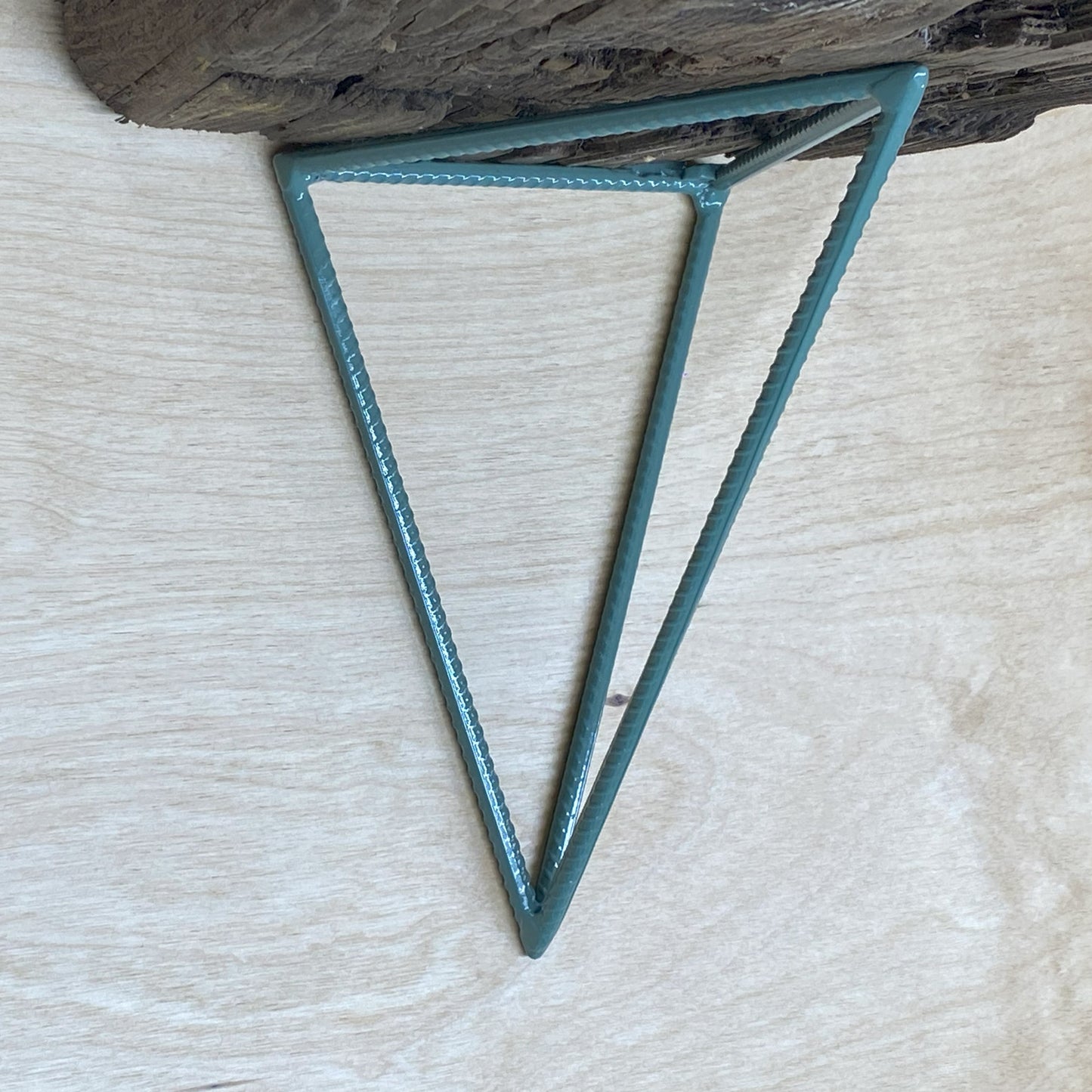 Rebar Shelf Bracket - Tetrahedron - Sage Green