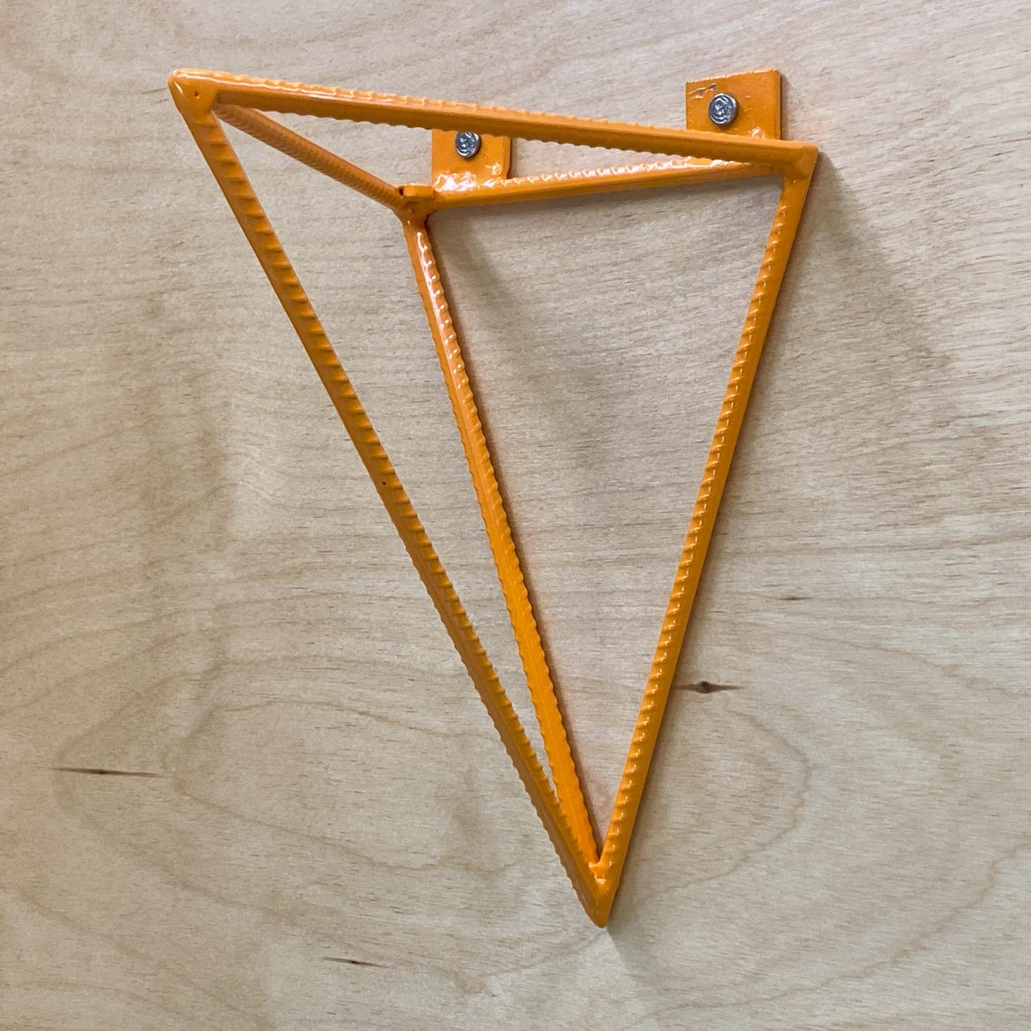 Rebar Shelf Bracket - Tetrahedron - Orange