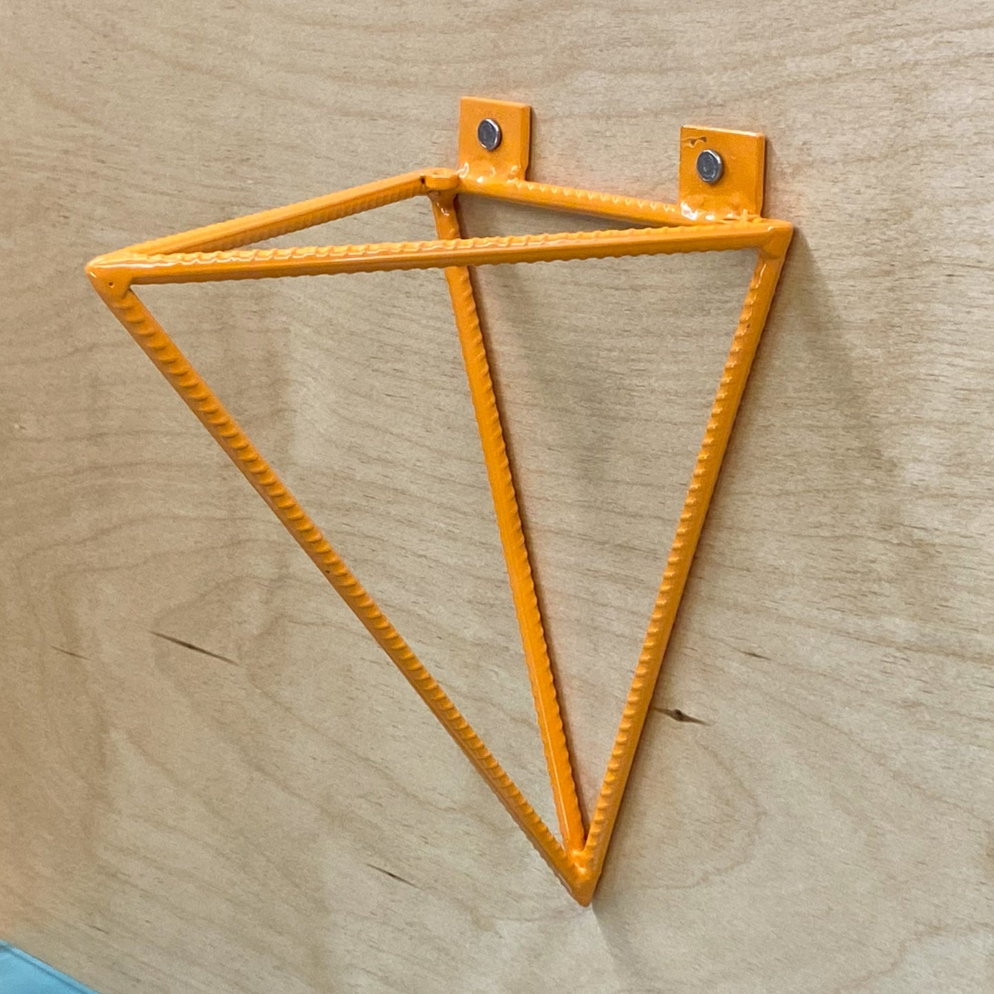 Rebar Shelf Bracket - Tetrahedron - Orange