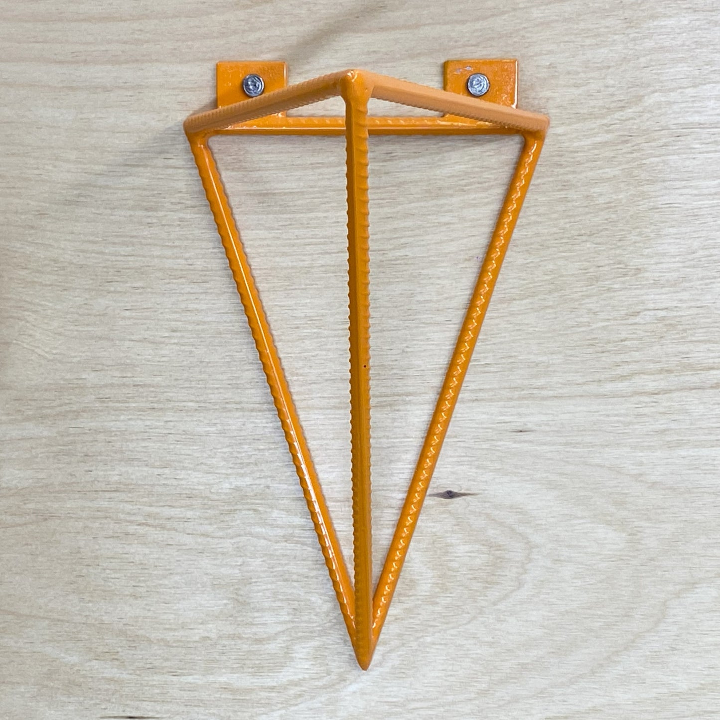 Rebar Shelf Bracket - Tetrahedron - Orange