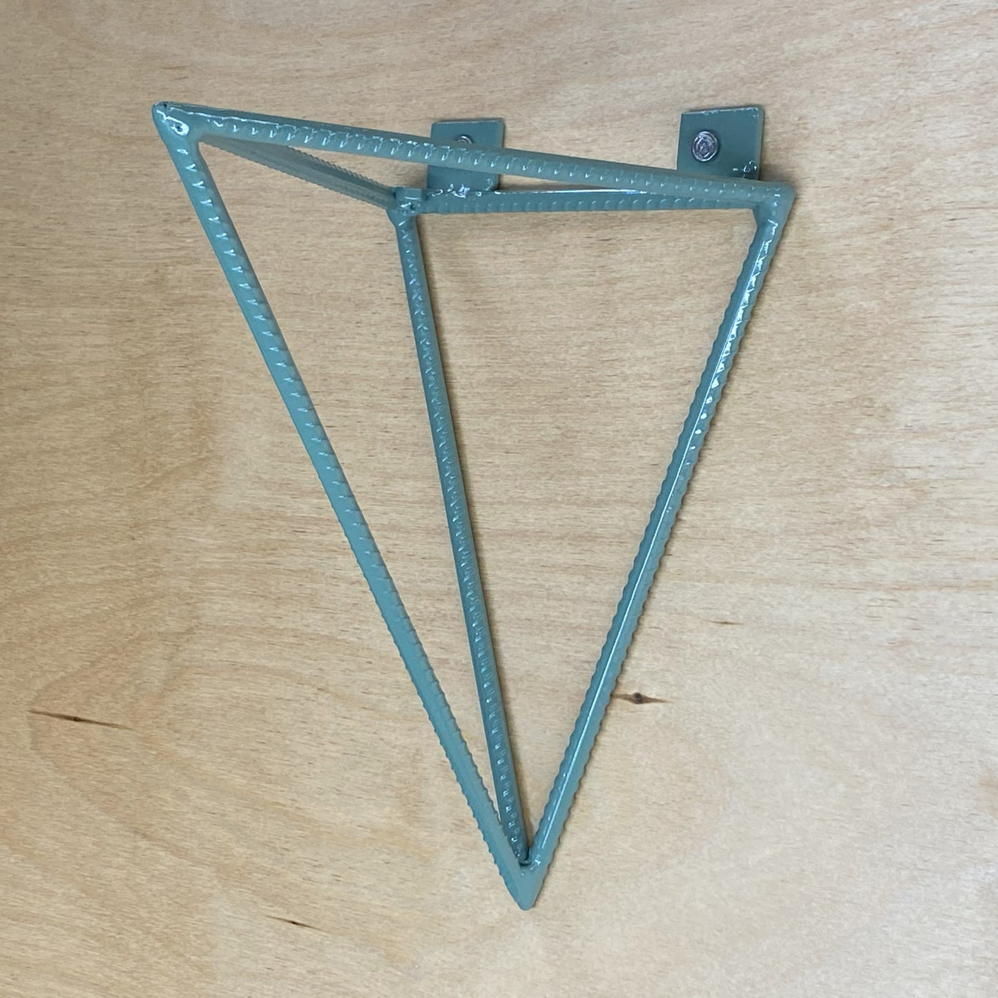 Rebar Shelf Bracket - Tetrahedron - Sage Green