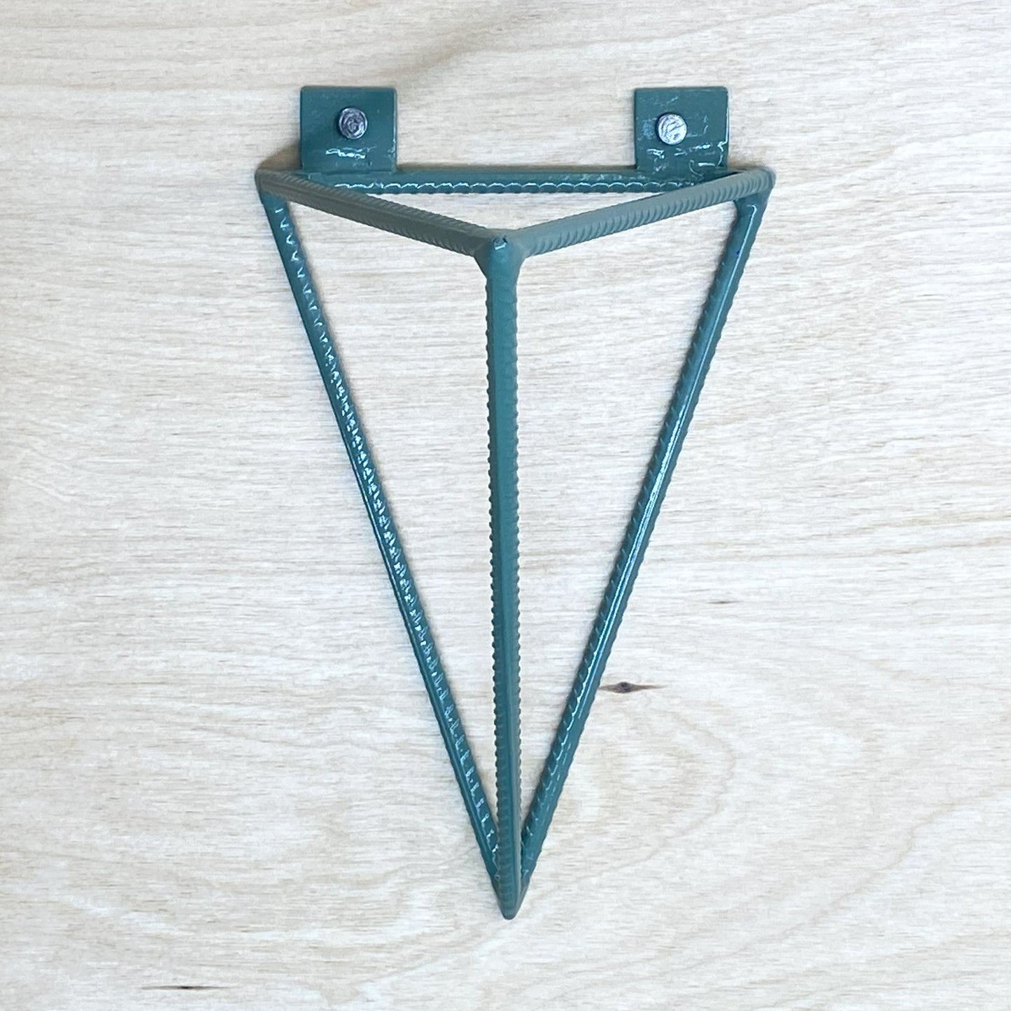 Rebar Shelf Bracket - Tetrahedron - Sage Green