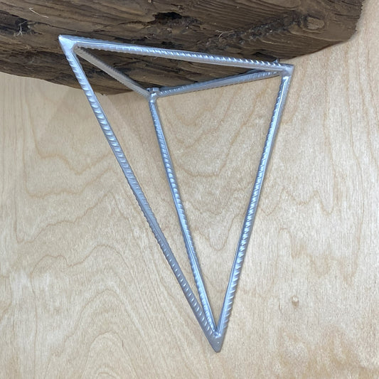 Rebar Shelf Bracket - Tetrahedron - Silver