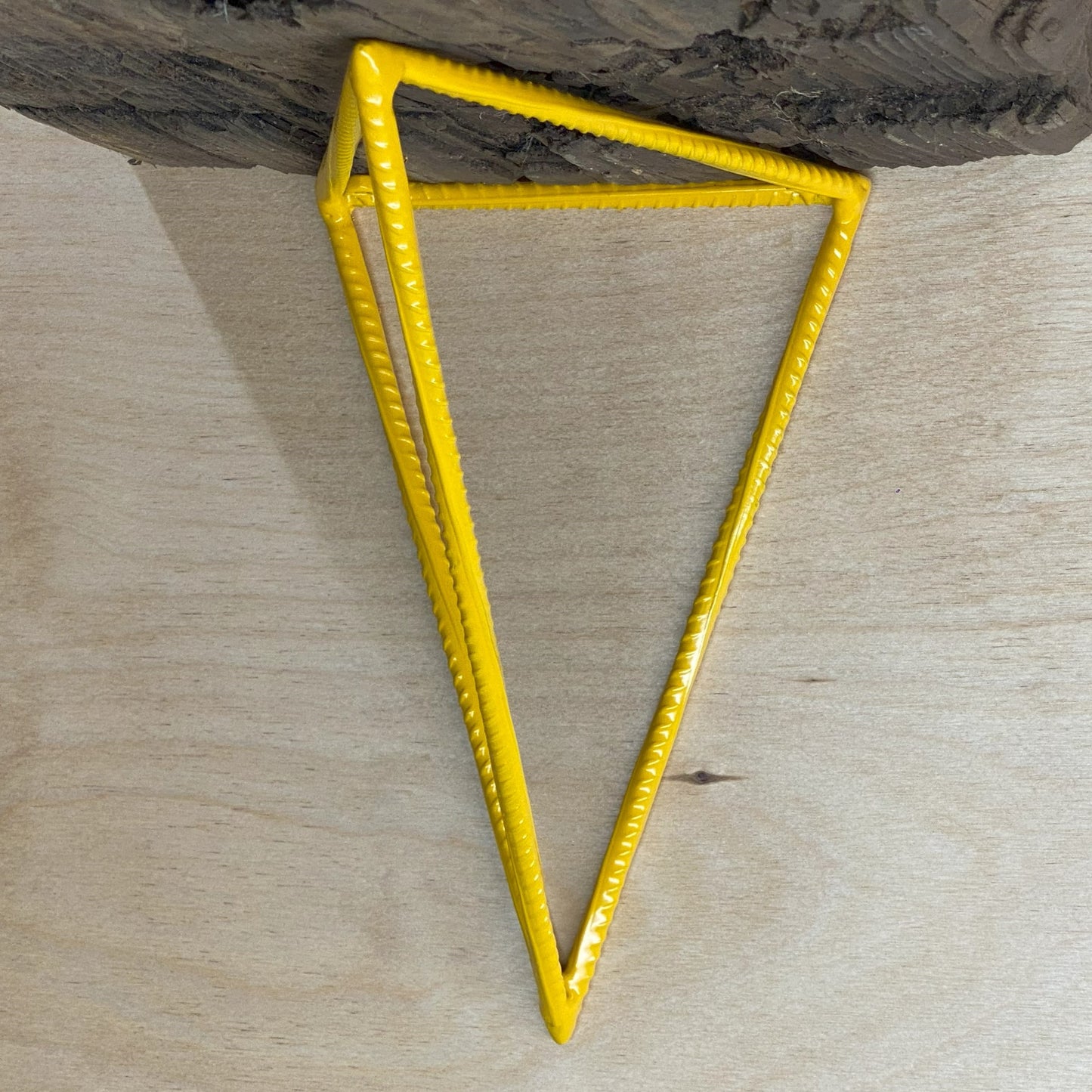 Rebar Shelf Bracket - Tetrahedron - Yellow