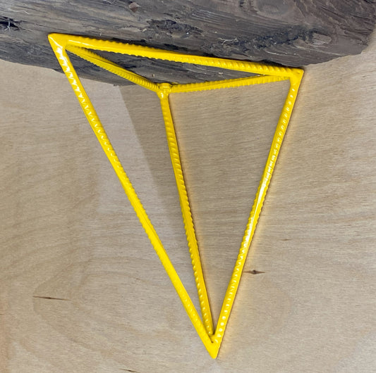 Rebar Shelf Bracket - Tetrahedron - Yellow
